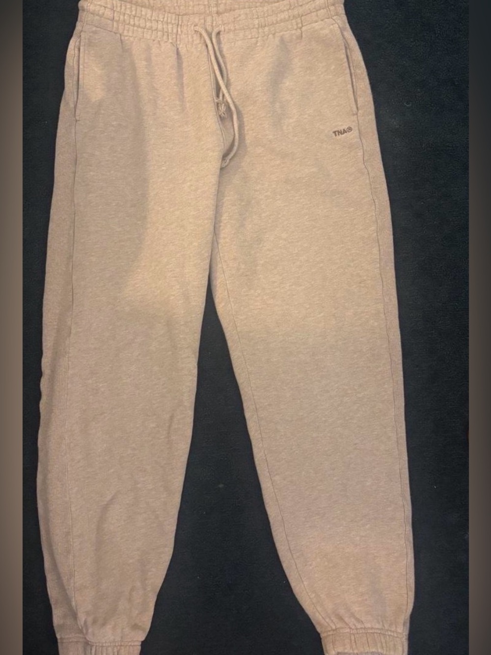 Aritzia The Constant Beige Fleece Joggers - Size M